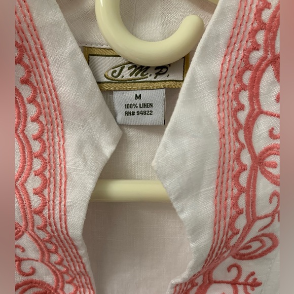 JMP Linen Tunic Made in India SZ Medium - Picture 2 of 6